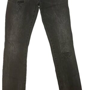 Diesel Charcoal Distressed Skinny Jeans